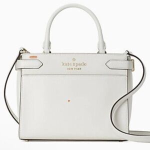 Kate Spade-New York Staci Satchel (White 🤍)